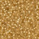 Miyuki rocailles Perlen 11/0 - Matted silver lined gold 11-3F